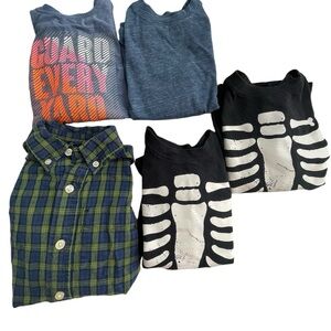 LOT OF 5 Boys Long Sleeved Shirts Sz 4